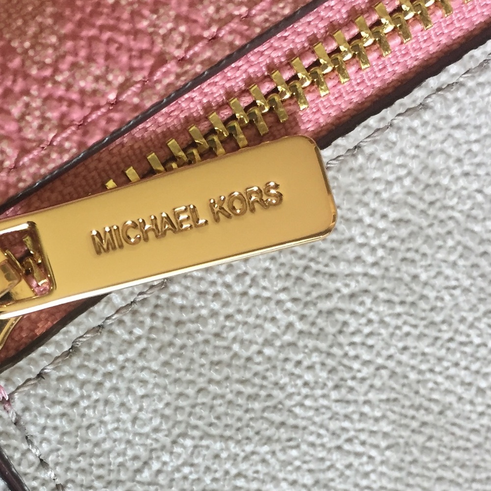 Michael Kors Carnation Multi Trifold Wallet - Picture 4 of 9